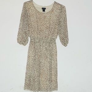 Kate and Lily Women’s Leopard Print Midi Dress SZ Petite 12